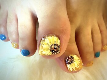 アミュリー ネイル アトリエ(Amury nail atelier)/ひまわり スイート シンプル