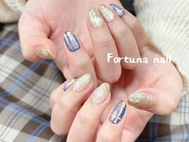 持ち込み雪キラキラネイル