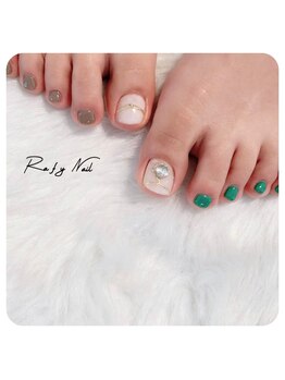 ラフィーネイル(Rafy Nail)/Foot 親指アート