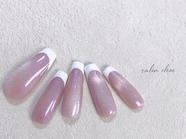 マグネット×フレンチネイル