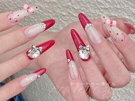 赤フレンチxマグネットxリボン