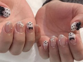 水玉ネイル