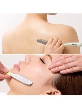 セリジェ 青山(Cerisier)の写真/【表参道駅30秒】後ろ姿に自信☆顔・美背中・腰シェービング◇古い角質も一緒にケアして透明感UP♪個室◎