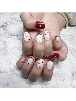 ネイルアンドアイラッシュサロン エスポアール(nail&eyelash salon espoir)/ハートネイル 75分コース