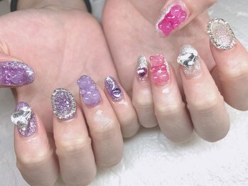ネイルキュート アンド クールラッシュ 亀有店(nailcute & CoolLash)/HARIBO nail ★