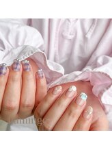 フラミンゴ(flamingo)/ちぐはぐネイル¥7000