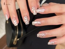アイネイルズ 三宮店(I nails)/クリアシルバー ￥6620