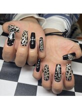 モレリア 心斎橋店(morelia)/ヒョウ柄ネイル