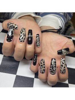 モレリア 心斎橋店(morelia)/ヒョウ柄ネイル