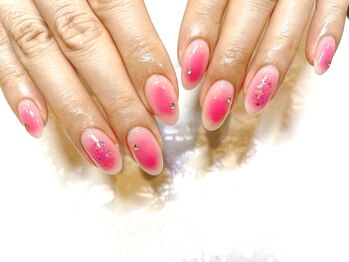 レアレアネイル(Lealeanail)/【パラジェル】チークネイル