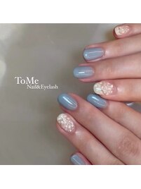 爽やか ブルー×シェル シンプル