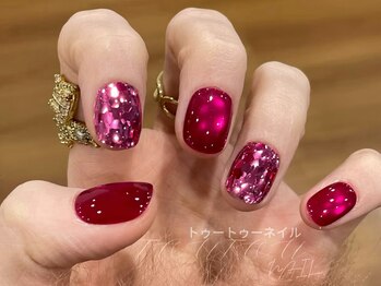 トゥートゥー(TOUTOU)/紫x赤xホログラムxマグネット