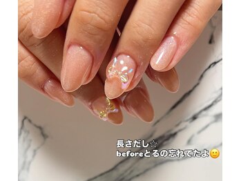 ネイルサロンアンドスクールラボ(LABO)/深爪も長さだしok!