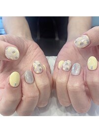 イエローネイル/定額/ポップ