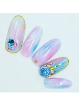 コットンローズ(Cotton Rose)/ふんわりオーガンジーマーブル