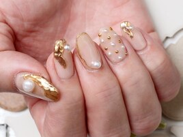 華やかアクセサリーネイル♪
