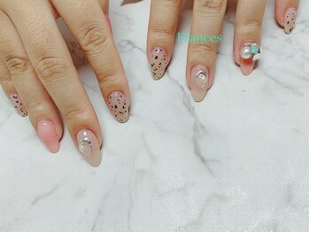 フランセス(Frances)/つぶつぶネイル×3Dスワロ