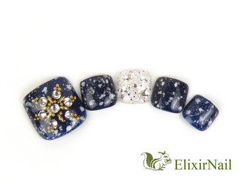 エリクサーネイル 心斎橋(Elixir Nail)/フット　やり放題／クーポン使用