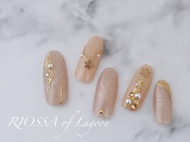 ツリー×オーナメントネイル