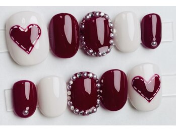 ルシア(LUCIA)/はあとネイルシンプルアート10本