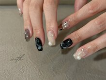 ニュアンス/黒/透け感/ラメ/ぷっくり/フィルインケア