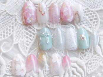 たゆ ネイル(たゆnail)の写真/ウォーターネイルケア付き◎美しいロングネイル＋パラジェルでうっとり美爪♪