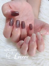 リエール(Lierre)/ワンカラー/アシメネイル