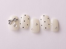 アイネイルズ 恵比寿店(I nails)/ガーリードットリボン8500円