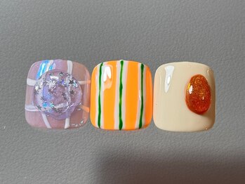 シューミーネイル(syu-mii nail)/【FOOT】親指art(2本)