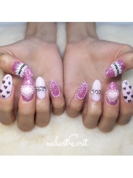 ネイルアート エクリ(Nail Art:Ecrit)/【３Dハートネイル】