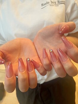 ネイル ドゥ 岡山駅前店(Nail Doux)/ピンクグラデーション