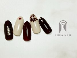 バレンタインネイル