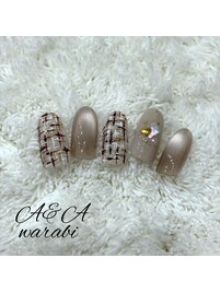 ツイード×水光マグネット