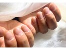 メンズジェルネイルマット仕上げ