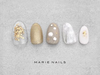 マリー ネイルズ いわきラトブ店(MARIE NAILS)/定額5,500円税込　シンプル0427a