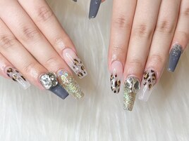 ★ニュアンスヒョウ柄ネイル★