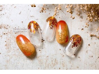 ネイルクローネ(nail crone)/残暑オレンジネイル