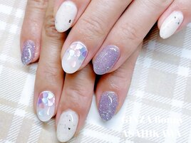 バレンタインネイル