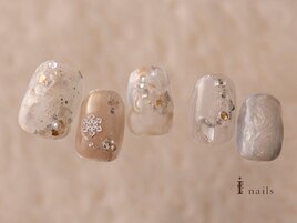 グリッター雪ニュアンス