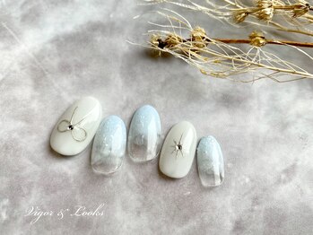 ヴィガー アンド ルックス 白金 目黒(Vigor&Looks)/リボン　ワンホンネイル