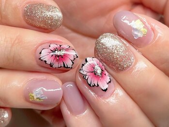 レア(Le'a)/手描きフラワー