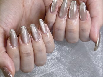 ケー 渋谷店(K)/【ジェル】マグネット×ラメ