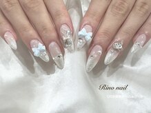 リノ ネイル(Rino nail)/ハート×リボン　80146
