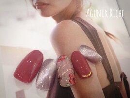 【フラワーネイル】