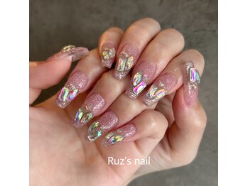 ラズネイル(RUZ'S NAIL)/キラキラ ピンクラメネイル