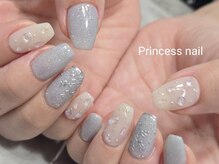 プリンセスネイル(Princess nail)/雪の結晶ブルーラメ　10,000