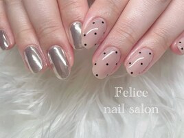 シルバー/ドット/シンプル