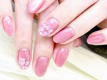 ワンポイント＊桜アート