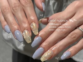 定額B/ブルーニュアンスネイル