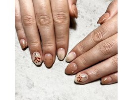 押し花フラワーネイル